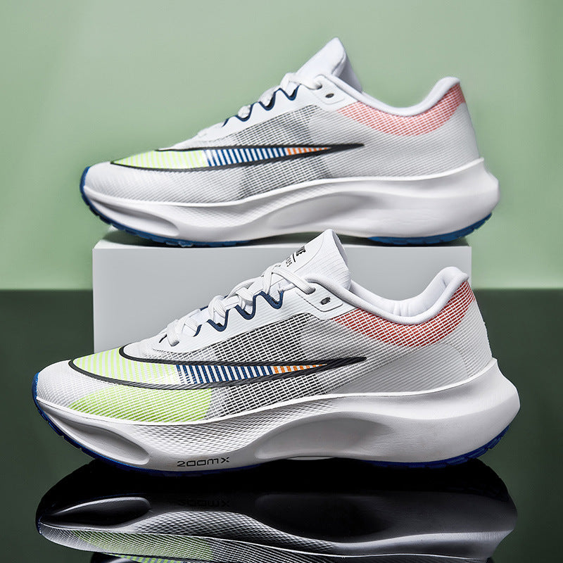 Unisex energy-efficient marathon running shoes with reactive foam midsole and stable heel cap Mune Fashion