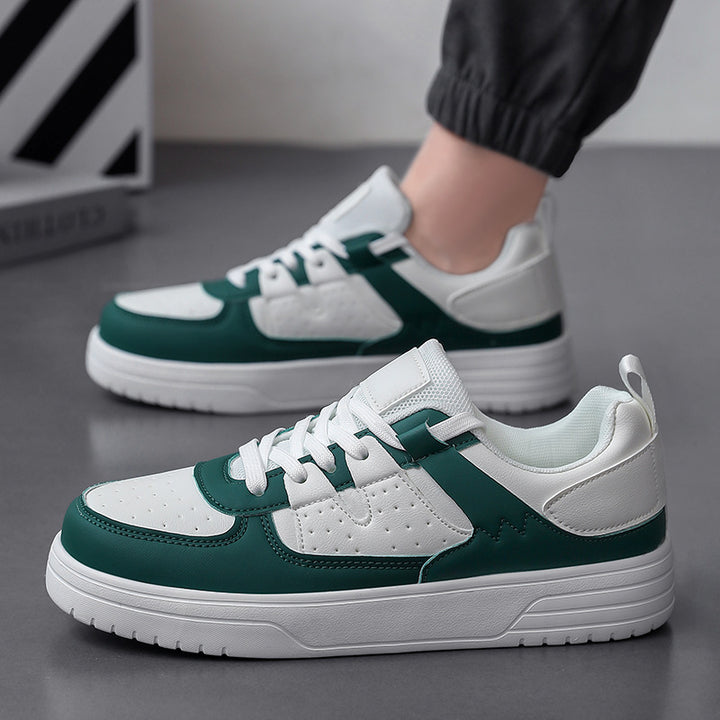 Unisex nan platform sneaker made of synthetic leather with breathable mesh tongue area and shock-absorbing profile sole Mune Fashion