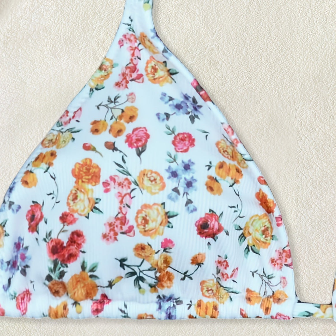 Ladies Floral Pattern Bikini Mune Fashion
