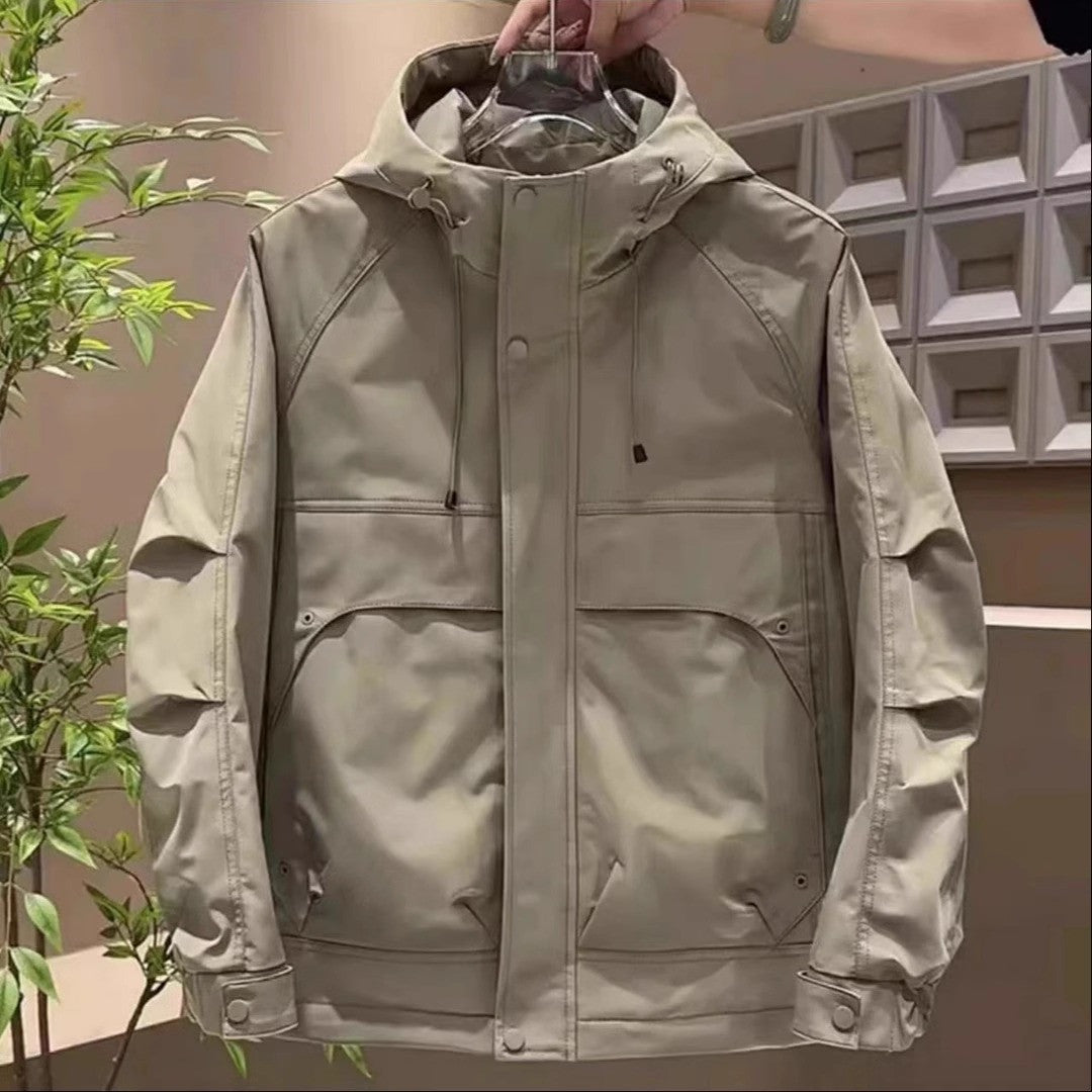 Men's Fashion Leisure Jacket with Hood Mune Fashion