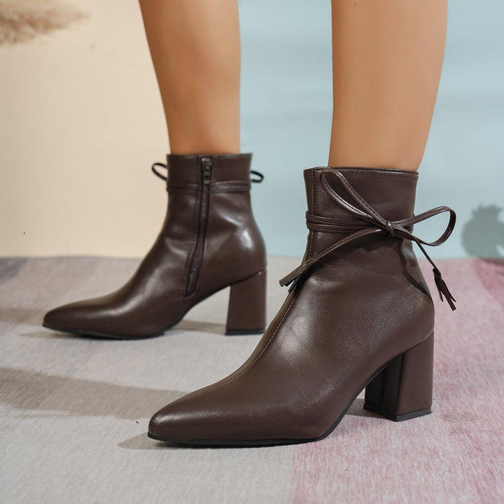 Ladies Fashion Short Ankle Boots Mune Fashion