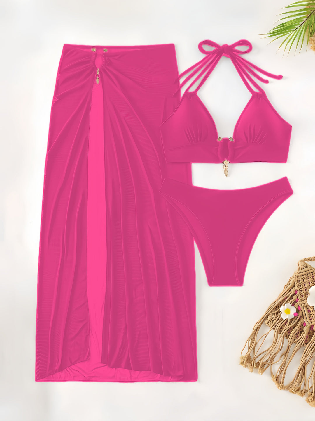 Ladies bikini set with elegant wrap skirt and refined details Mune Fashion