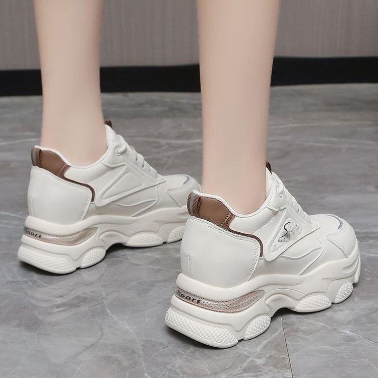 Women Sporty Chunky Sneakers with Breathable Inserts and Comfortable Cushioning Mune Fashion