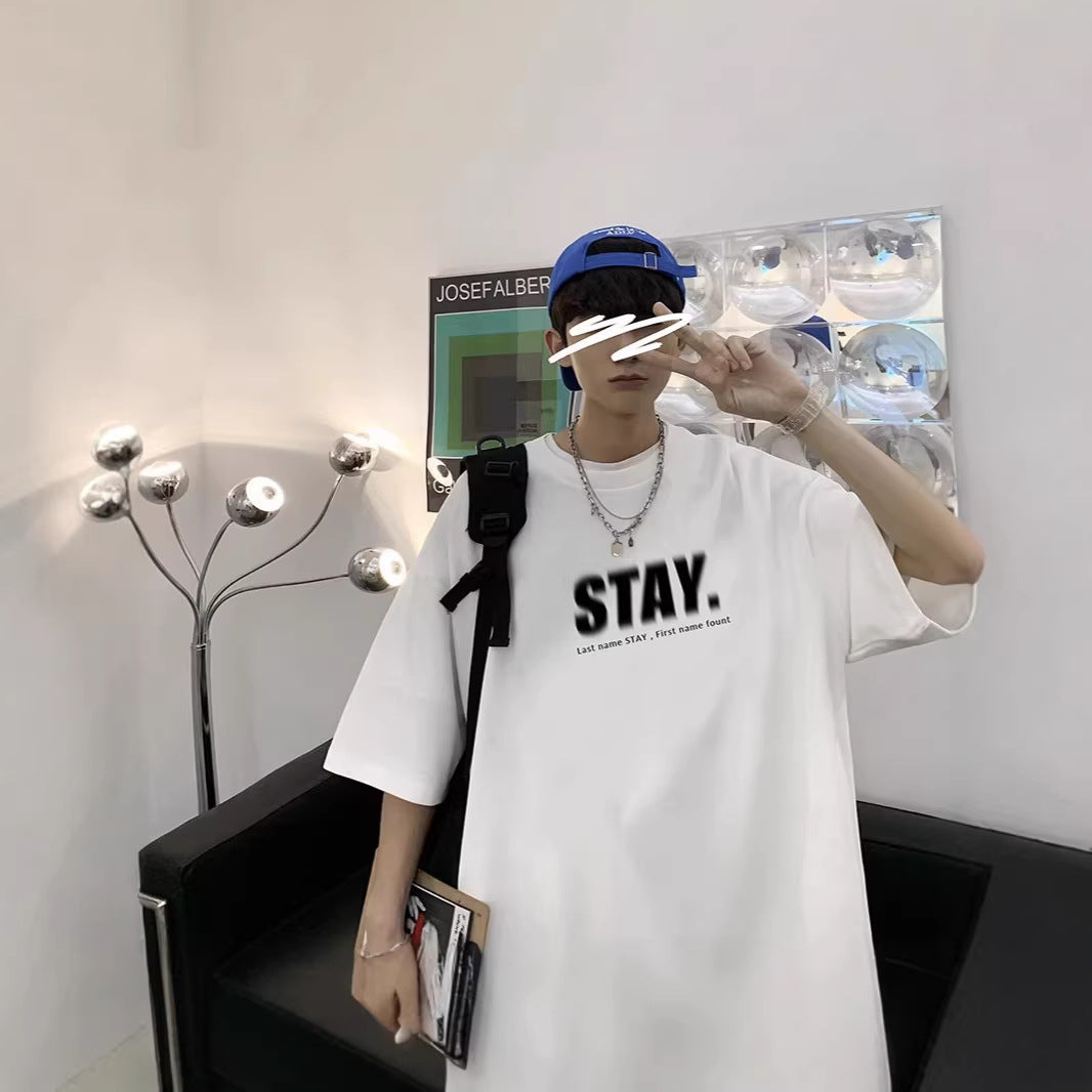 Men's Oversized T-Shirt with Modern Print Mune Fashion