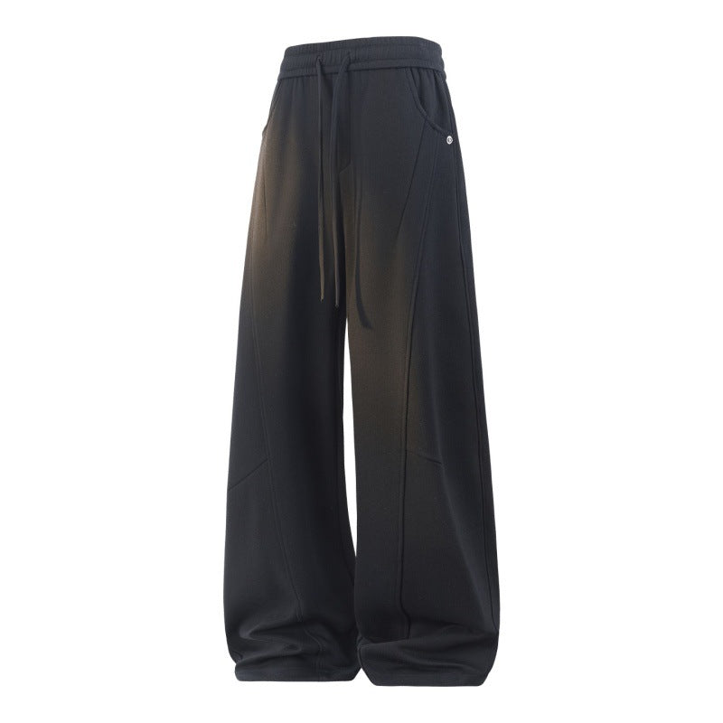 Women Wide Layered Lounge Pants with Cargo Details & Elastic Drawstring Mune Fashion