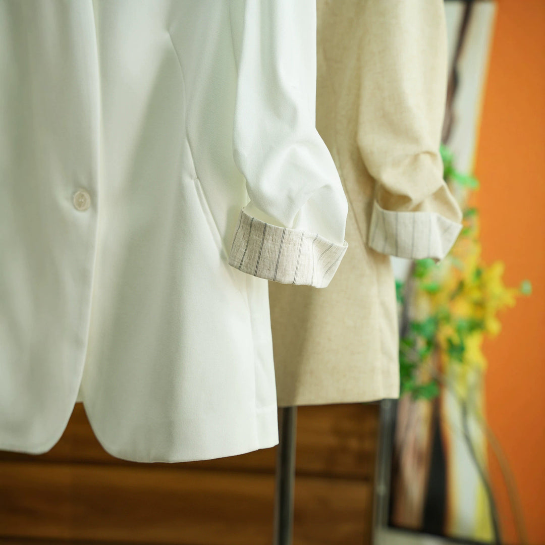 Women’s Stylish Blazer with Slightly Textured Surface Mune Fashion