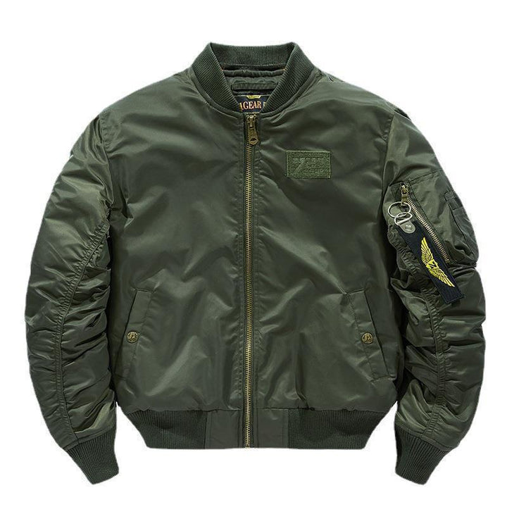 Men's bomber jacket with removable hood inner lining and quilted thermal insulation Mune Fashion