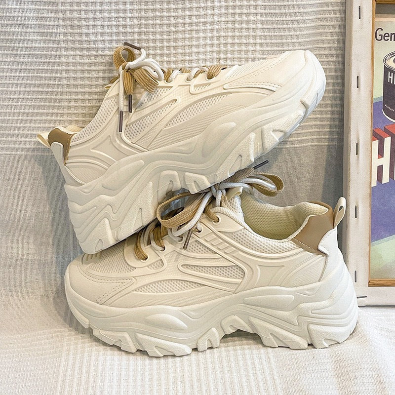 Women Chunky Sneakers with breathable mesh surface and non-slip sole Mune Fashion
