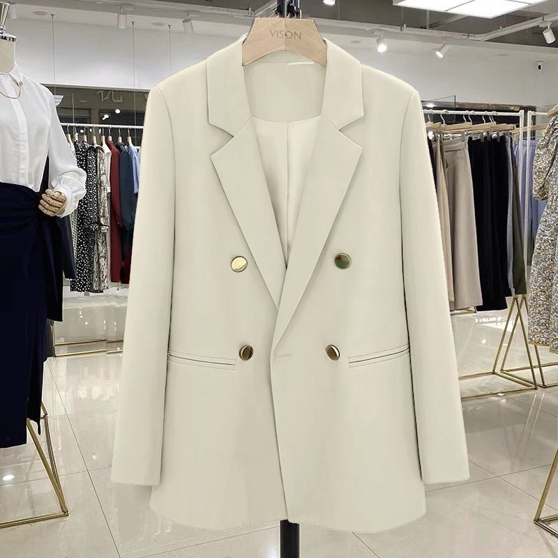 Ladies Stylish Double-Breasted Blazer Mune Fashion