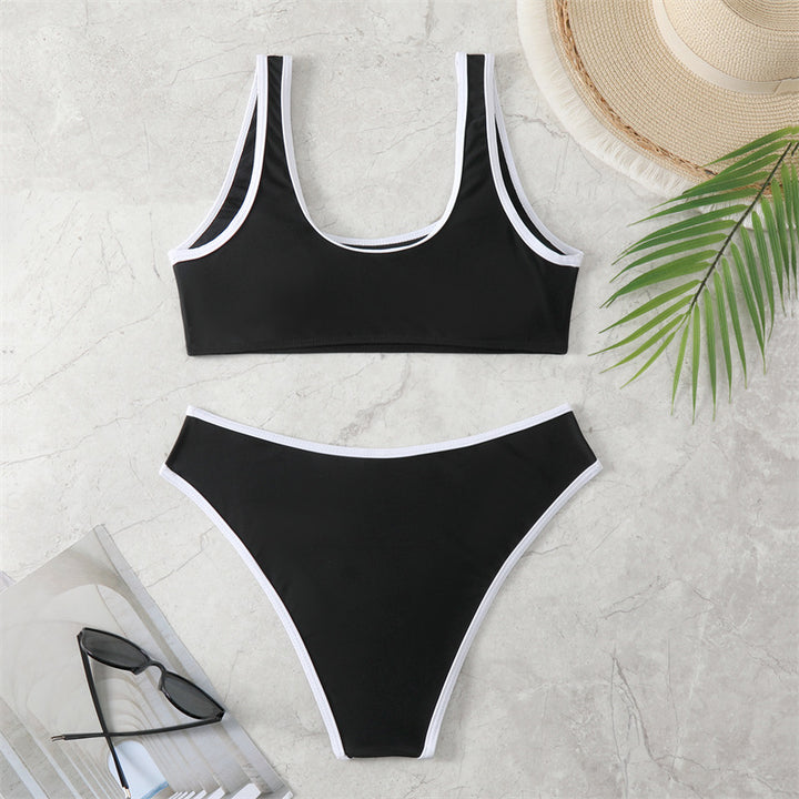 Women's bikini set with sporty cut and high-waisted bottom Mune Fashion