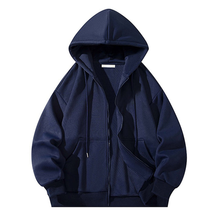 Men's Oversize Zip-Up Hoodie made of heavy sweatshirt quality with kangaroo pockets Mune Fashion