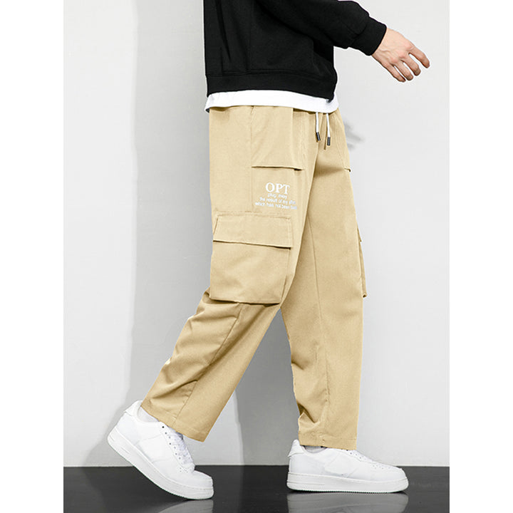Men's cargo pants with practical pockets and elastic waistband Mune Fashion