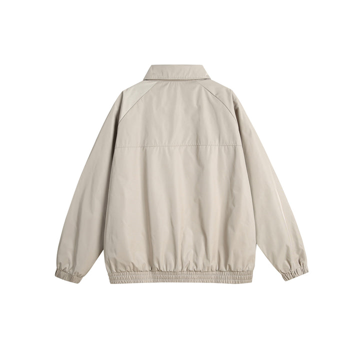 Unisex Boxy Transitional Blouson with Stand Collar and Elastic Hem Mune Fashion