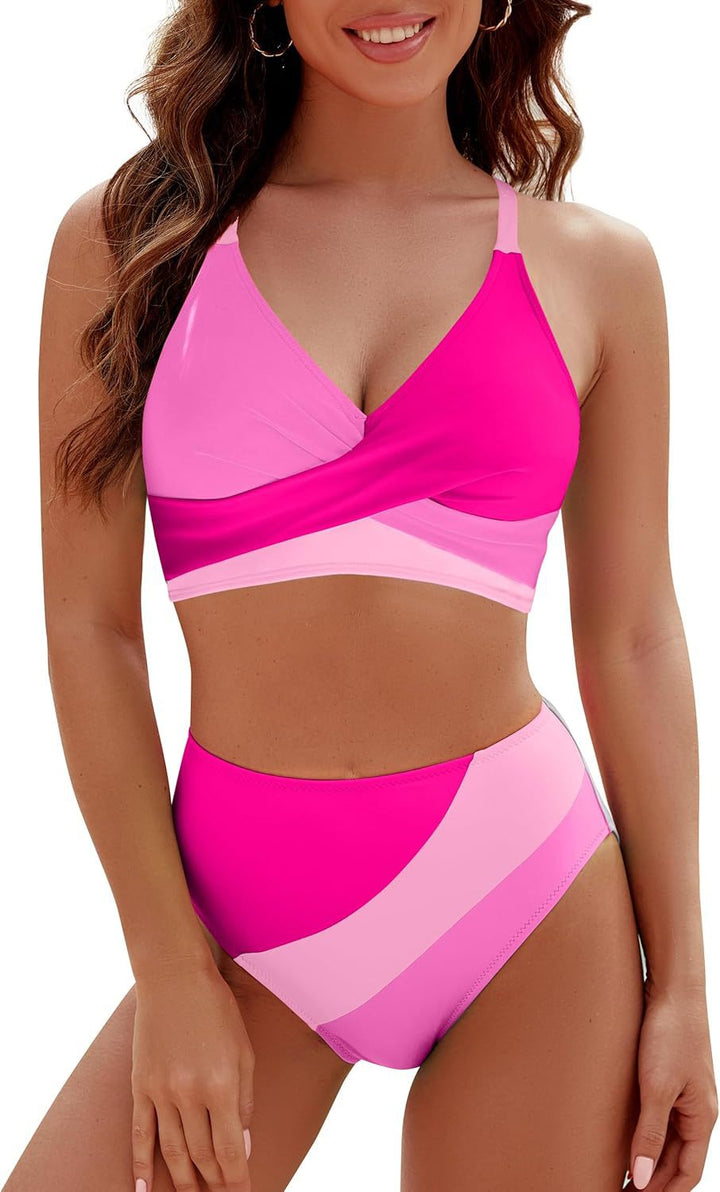 Ladies sporty bikini set with modern wrap design Mune Fashion