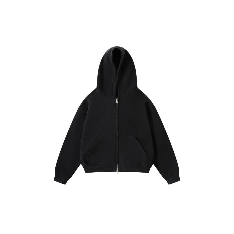 Unisex Oversize Hoodie with full zip and kangaroo pockets made of cotton fleece Mune Fashion