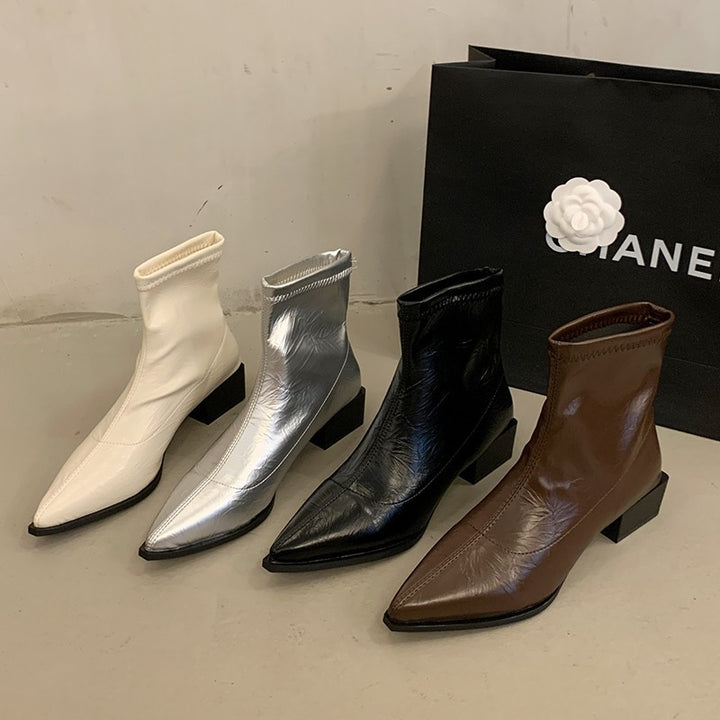 Ladies Fashionable and Elegant Ankle Boots Mune Fashion