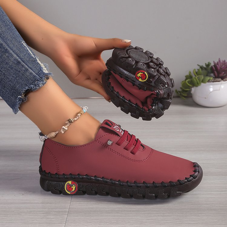 Women's lightweight everyday slip-on sneakers with hidden lacing, elastic entry, and grippy trail sole Mune Fashion