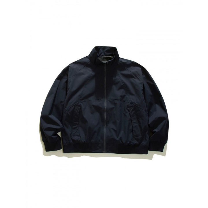 Men's Lightweight Boxy Training Jacket with Stand-Up Collar, Raglan Sleeves and Ribbed Hem Mune Fashion