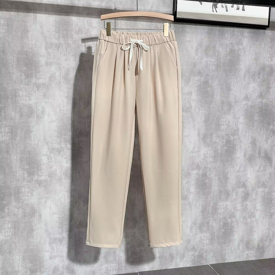 Women Comfortable Jogging Pants with Adjustable Waist Mune Fashion