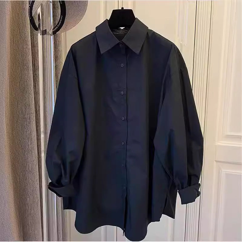 Women's Casual Cotton Blouse with Puff Sleeves Mune Fashion