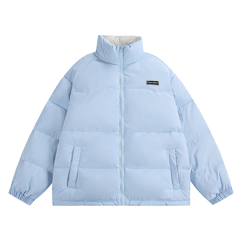 Unisex Boxy quilted oversized puffer jacket with high stand-up collar and minimal branding Mune Fashion