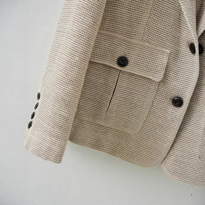 Women's Stylish Short Jacket with Pockets Mune Fashion