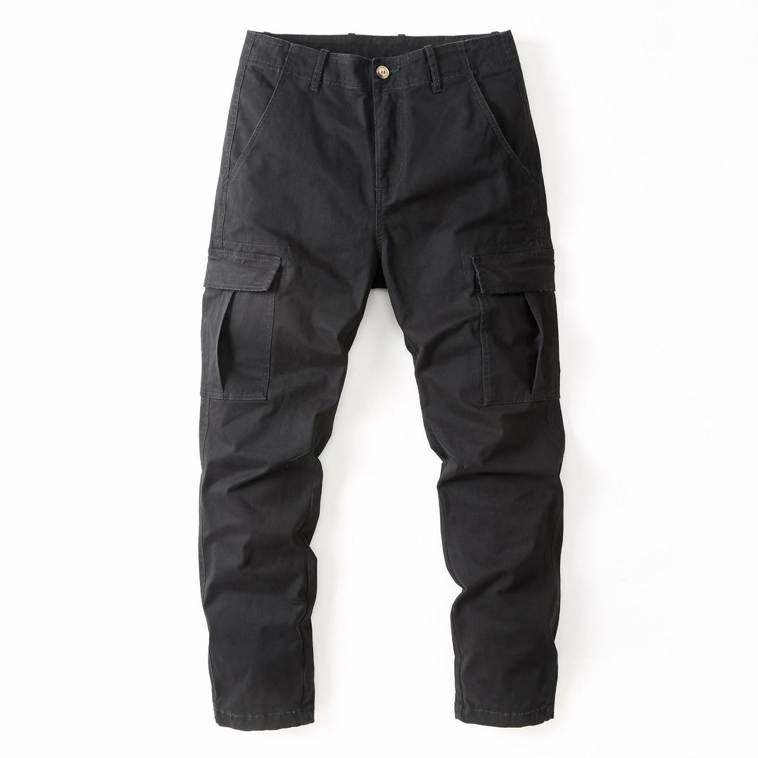 Men's cargo pants with camouflage pattern and multiple utility pockets Mune Fashion