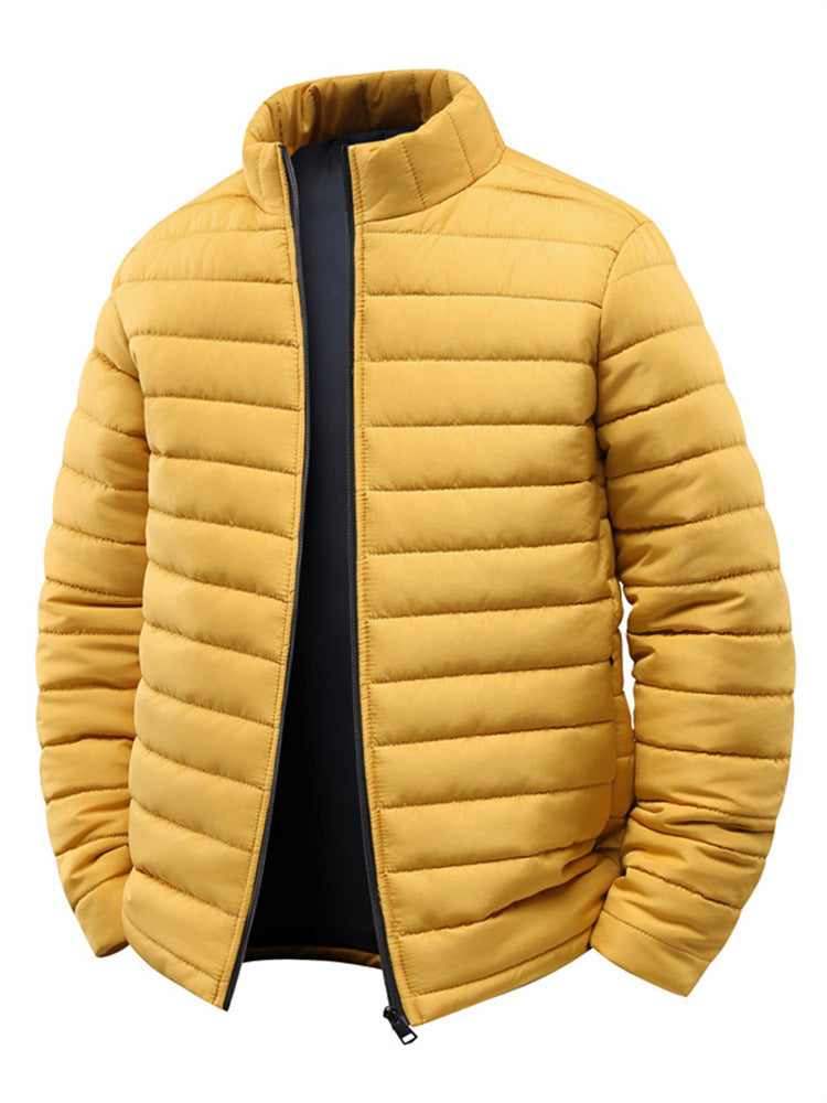 Men's quilted jacket with light thermal insulation and high stand-up collar Mune Fashion