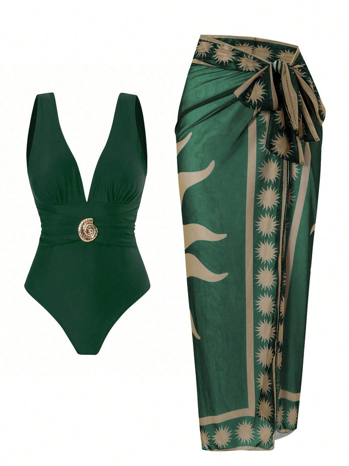 Women’s swimsuit with exclusive wrap skirt Mune Fashion