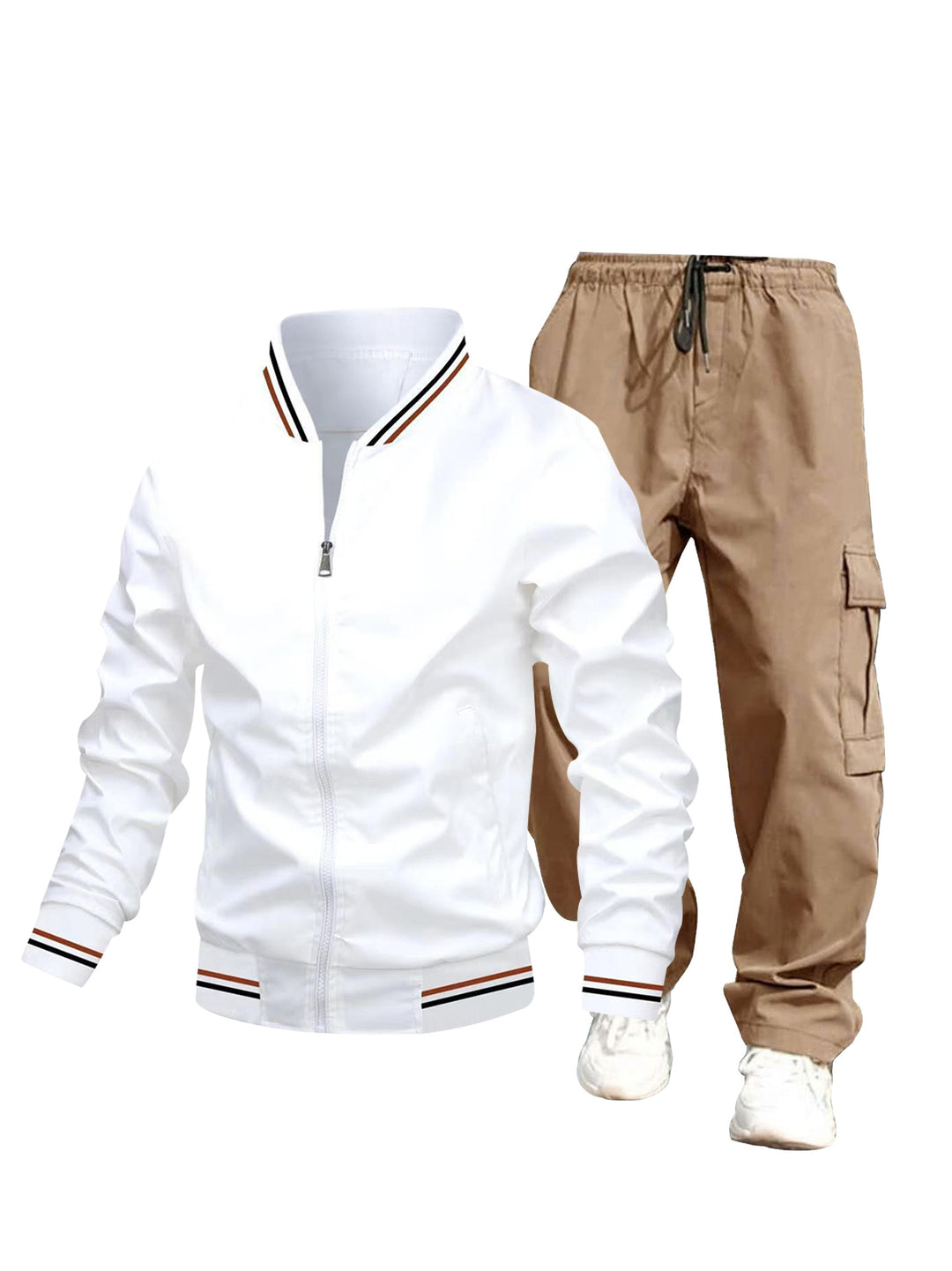 Men's sporty jacket and cargo pants set Mune Fashion