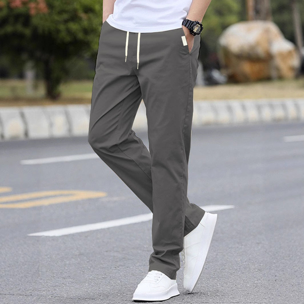 Men's sporty leisure pants with elastic waistband and modern side pockets Mune Fashion