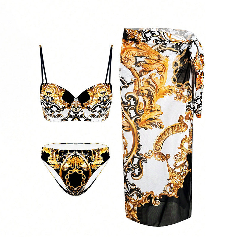Ladies glamorous bikini set with pareo Mune Fashion