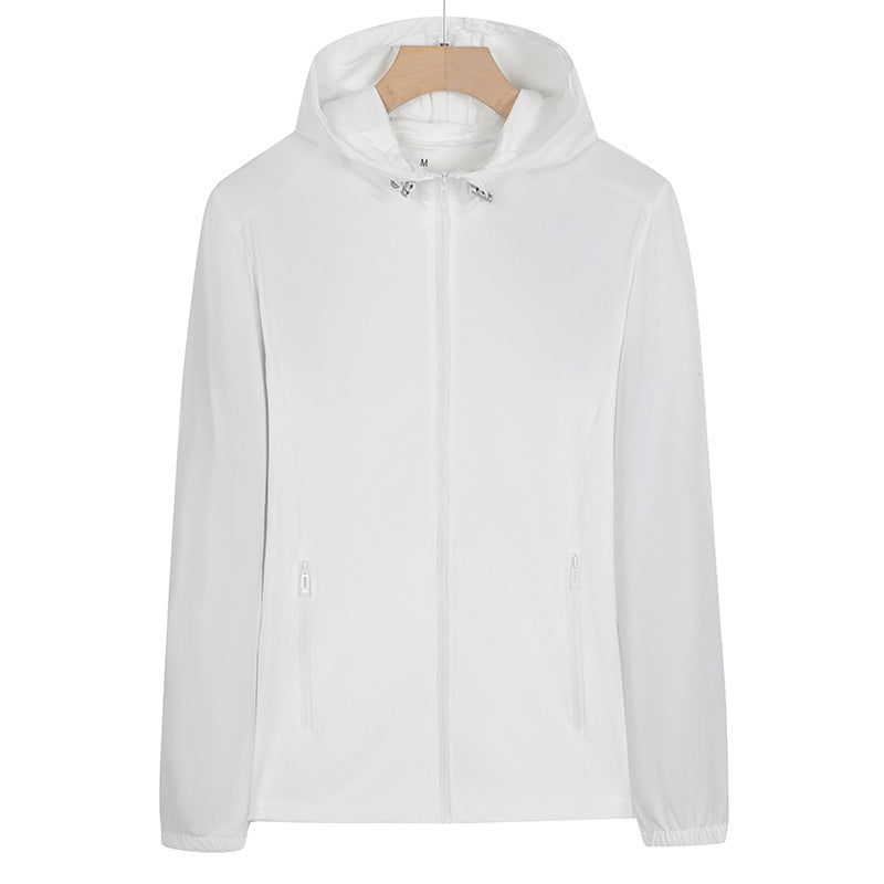 Unisex Lightweight wind and water-repellent hooded transitional jacket with full zipper, zippered pockets & elastic cuffs Mune Fashion