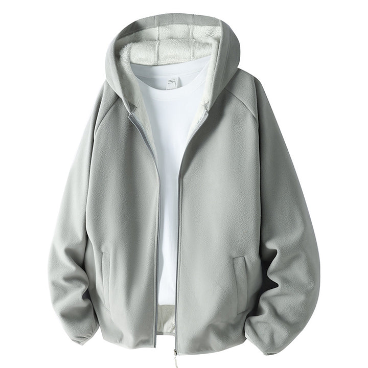 Unisex Fleece jacket with teddy lining and hood Mune Fashion