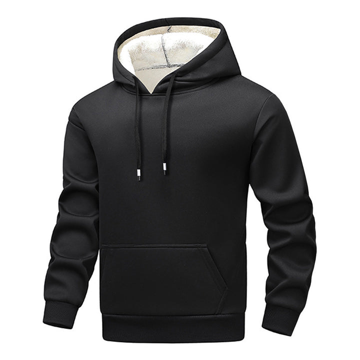 Men's cozy hoodie with cuddly inner lining Mune Fashion