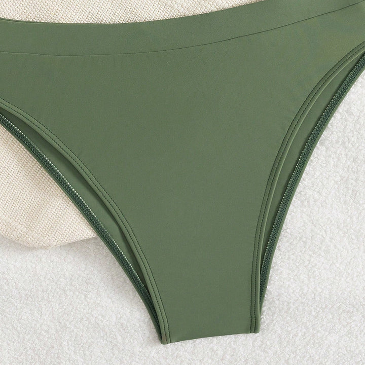 Ladies Push-Up Bikini with ruched top and high waistband Mune Fashion
