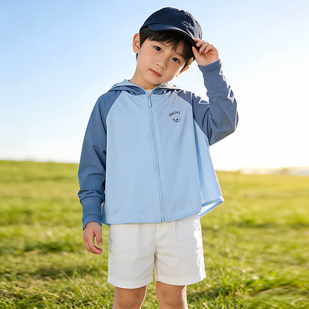 Children's UV Protection Hoodie Jacket Mune Fashion