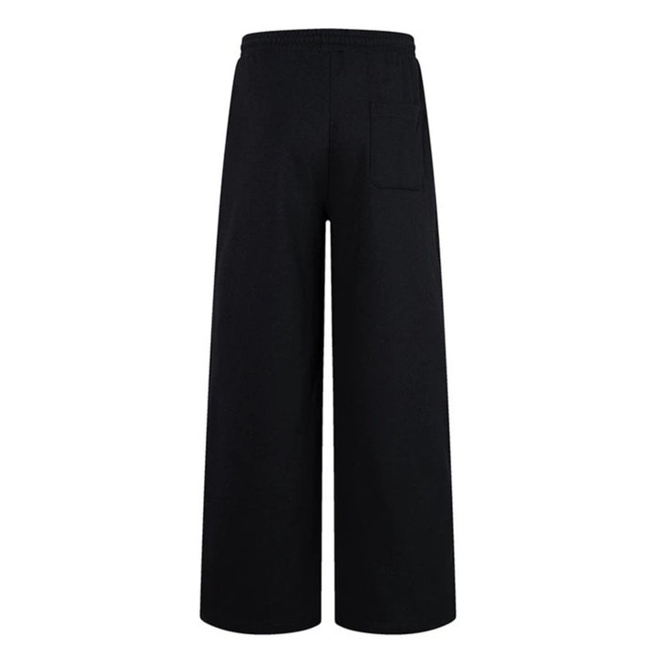 Women's Extra Wide Cotton Palazzo Sweatpants with High Comfort Waistband, Drawstring and Straight Leg Mune Fashion