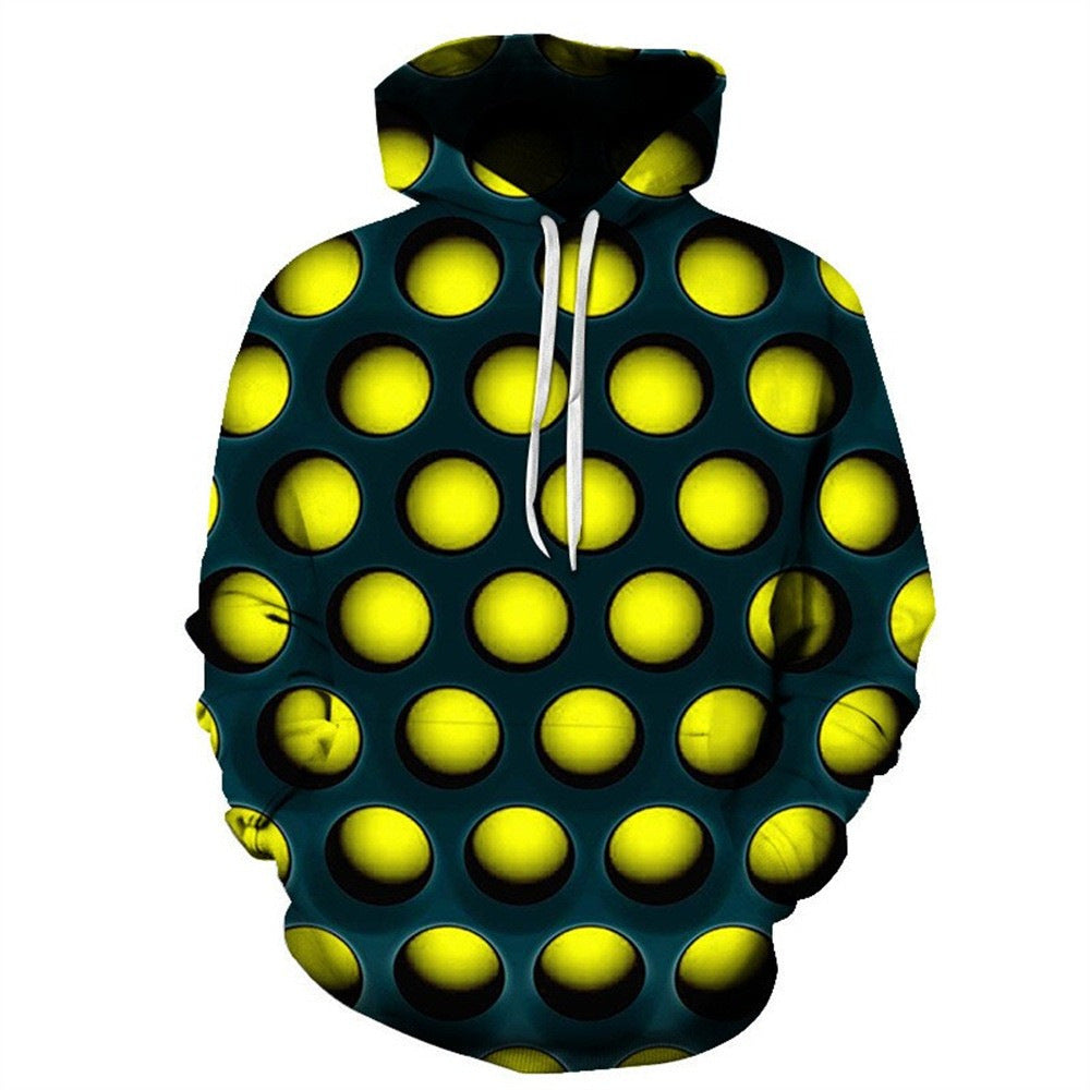 Ladies Creative Hoodie with Geometric Pattern Mune Fashion