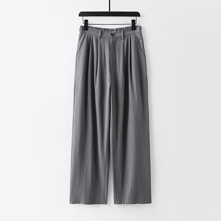 Women's wide trousers with a high waist and pleats Mune Fashion