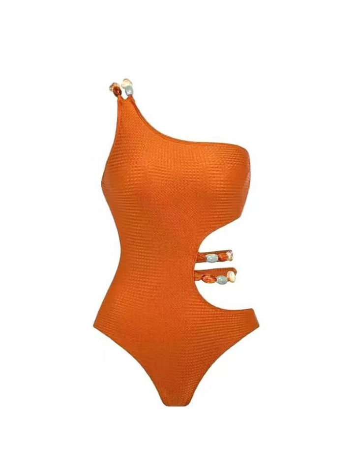 Women's swimsuit set with asymmetrical top and elegant sarong Mune Fashion