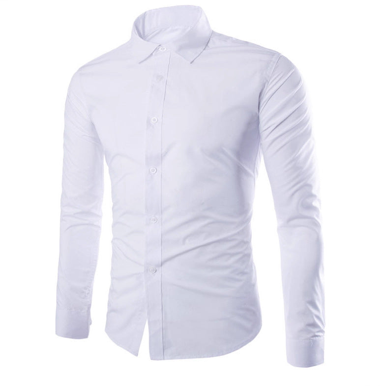 Men's tailored business shirt with Kent collar, lightweight stretch and slim silhouette Mune Fashion