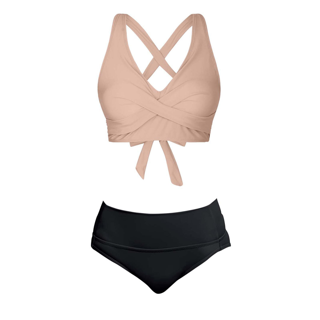 Women's Two-Piece Swimsuit with Floral Design Mune Fashion
