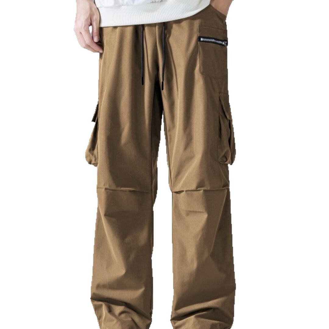 Men's cargo jogging pants with multi pockets and drawstring waistband Mune Fashion