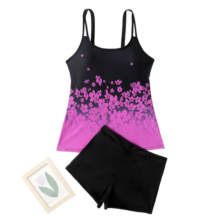 Damen Sportliches Tankini mit Shorts Echo Archiv