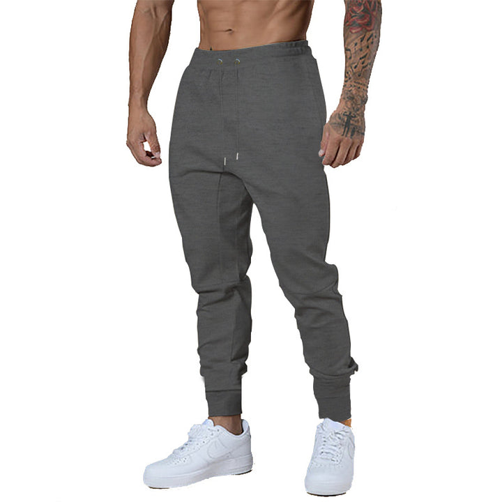 Men's Slim-Tapered Sweat Jogger with Elastic Tunnel Drawstring Waistband & Ribbed Ankle Cuffs Mune Fashion