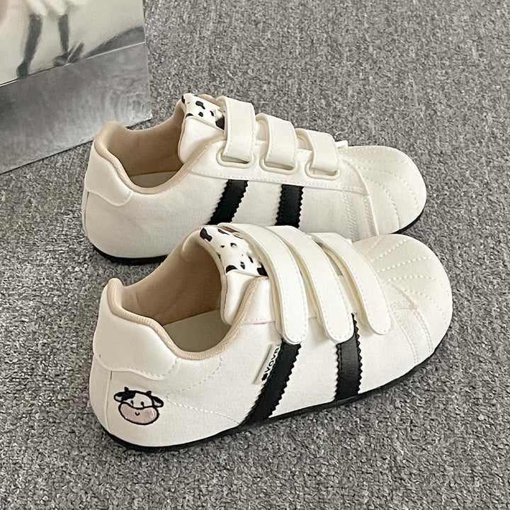 Women's sneakers with Velcro closure and funny animal design Mune Fashion