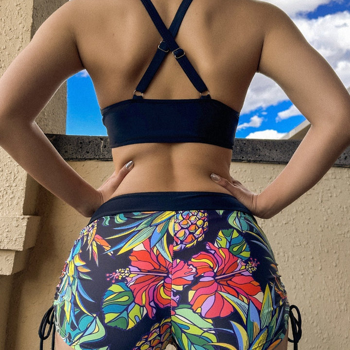 Women's Sporty Bikini Set with Colorful Pattern Mune Fashion