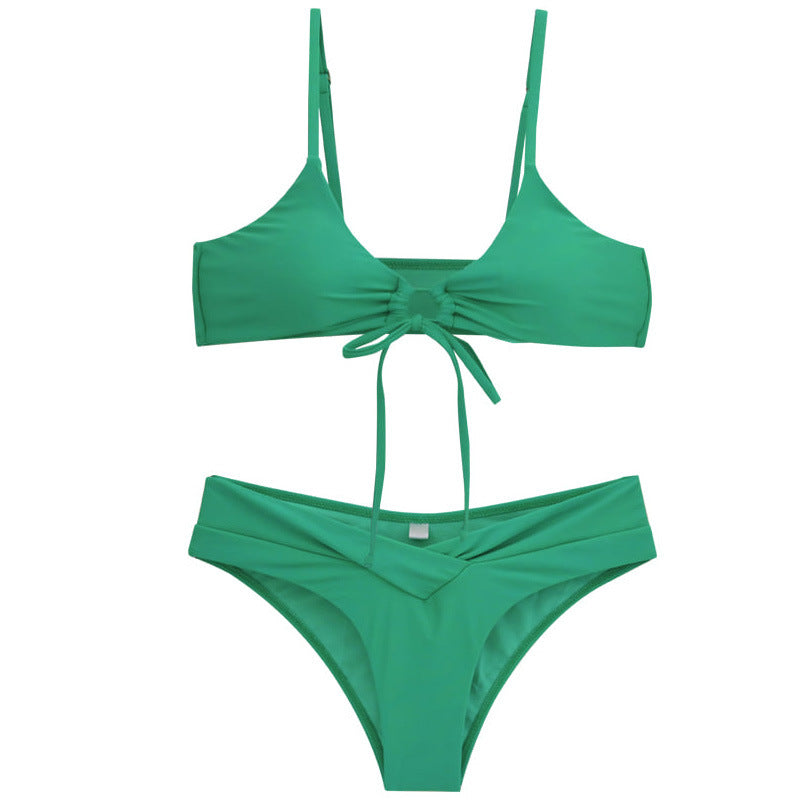 Women's bikini set with adjustable top and stylish wrap design Mune Fashion