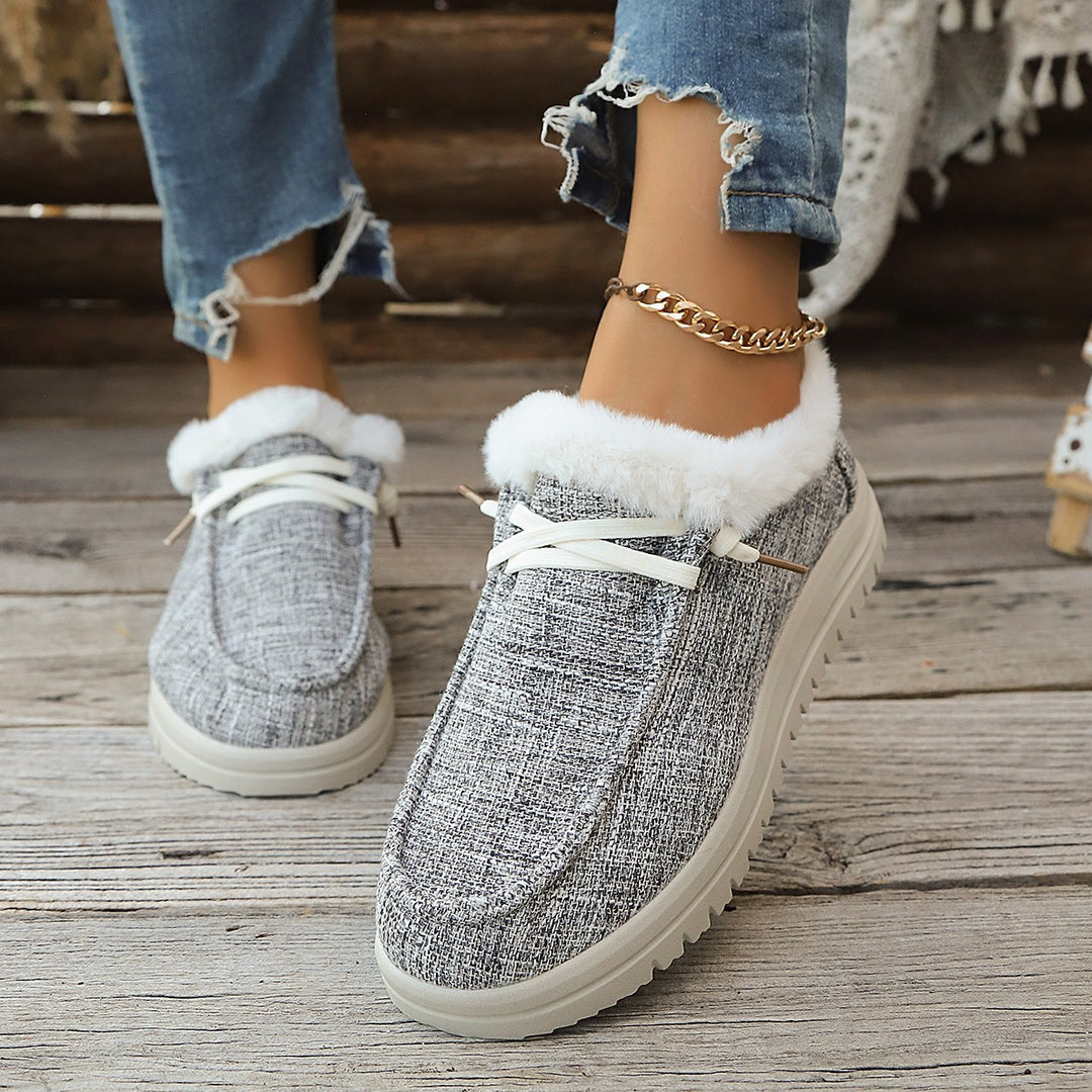 Women's Insulated Slip-On Mules with Teddy Lining and Textured Platform Sole Mune Fashion